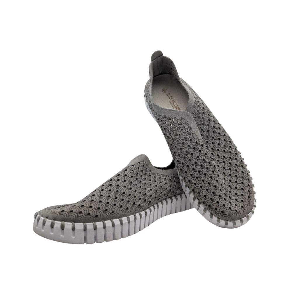 Ilse Jacobsen Tulip Gray Slip On Sneakers Size 39
